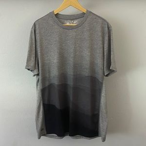 Grey/black ombré landscape T-shirt